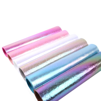 Nové 6colors/Set 20*33 cm Hladký Rainbow Syntetickej Kože,Takže Tašky Vlasy Luky HOBBY Ručné Materiálov,1Yc5709