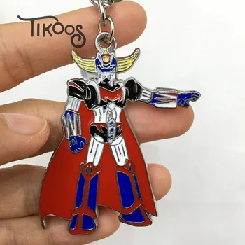 Nové 8style UFO Robot Grendizer obrázok bábika Kovových módnych šperkov Náhrdelník keychain keyring prívesok Darček
