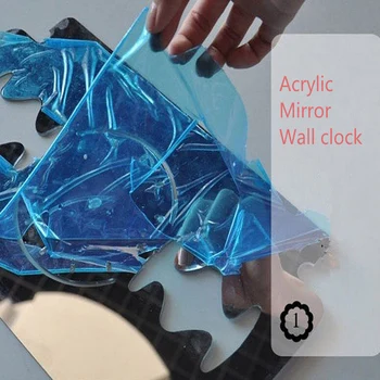 Nové akryl zrkadlo nástenné hodiny moderný dizajn diy hodiny domáce dekorácie quartz hodinky obývacia izba 3d nálepky