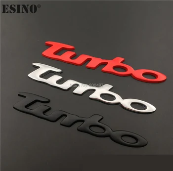 Nové Auto Styling Turbo Boost Nakladanie Podpora 3D Kov Chróm Zliatiny Zinku Znak, Odznak Nálepky Obtlačok na Mitsubishi Subaru