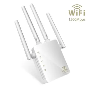 Nové Bezdrôtové Wifi Opakovač Router 1200Mbps Dual-Band 2.4/5G 4Antenna Wi-Fi predlžovač Dosahu Wi-Fi Routery Domácej Siete Dodávky