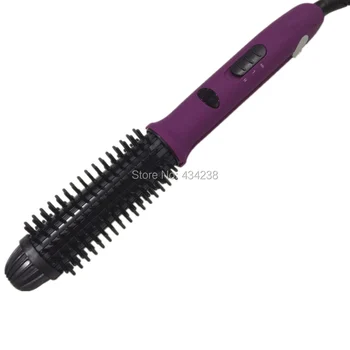NOVÉ ceramic hair straightener &vlasy curler 2 v 1, vlasy hrebeňom kulma farba fialová 26mm 100v-240v Univerzálne napätie