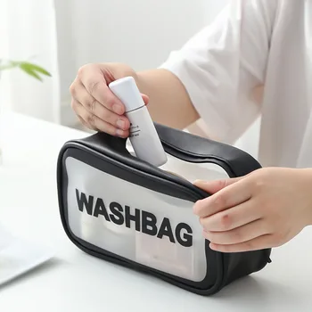 Nové Cestovné Wash Bag make-up Toaletná Prípadoch Pre Ženy Organizátor Sprcha Nepremokavé Kozmetické tvoria Tašky PU Kožené Skladovacie Puzdro