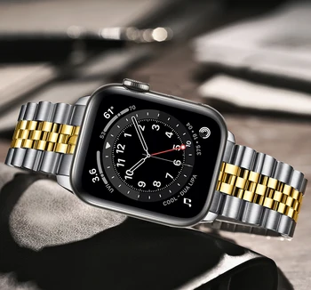 Nové correa pre apple hodinky se popruh série 6 5 4 44 mm 40 mm kapela Pevný Náramok z Nerezovej Ocele pre iwatch pásma 3 42 38 mm popruh