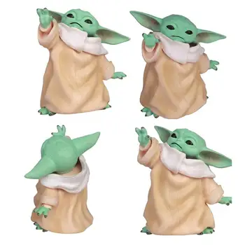 Nové Dieťa Yoda Grogu Akcie Obrázok Bábiky Hračky Zber Mandalorian Roztomilý Yoda Obrázok Bábiky Hračky Narodeninám Darčeky pre Deti