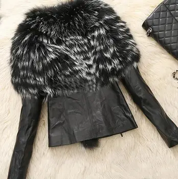 Nové dámske kabáty imitácia scorpion vlny oviec simulácia PU kožené módne predaj umelú kožušinu vrchné oblečenie plus veľkosť 5xl 6x jacketsl