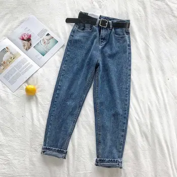 Nové džínsy dámske vysoký pás slim módny trend voľné rovno širokú nohu, nohavice hárem nohavice trend 2021 čistý celebrity hot predaj