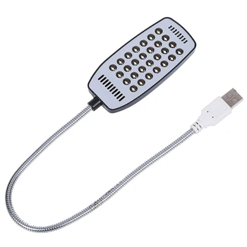 Nové Flexibilné Svetlé Mini 28 LED USB Svetlo Počítač Lampa na Notebook, Počítač PC