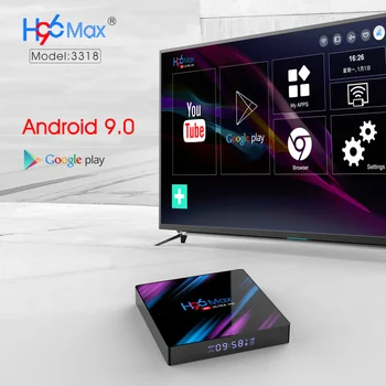 Nové H96 Max Bezdrôtový Dvojité WIFI, TV Set-top Box PK3318 4G+32 G 4K, Smart TV Box S Digitálnym Displejom Android 9.0 Quad Core 2019