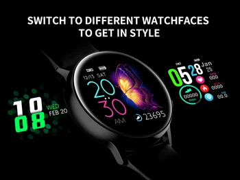 Nové Inteligentné Hodinky Ženy Muži Smartwatch Pre Android IOS Elektronika Smart Hodiny Fitness Tracker Silikónové Popruh Smart-hodinky, Hodiny