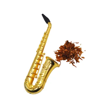 Nové Jedinečné Saxofón Mini Prenosné fajok, Tabak, Kovové Potrubia Hookah Darčeky sitkom, fajčenie rúry človeka Darček burín rúry