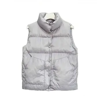 Nové Jeseň / zima vesta kórejský móda pre študentov pevné, teplé, bez rukávov bavlnená bunda vesta ženy bunda vesta topy plus veľkosť