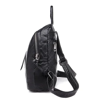 Nové Kožené batoh mochila Ženy Veľký zips batoh študent taška Vysokej Kvality veľké bežné cestovné tašky mochila feminina sac