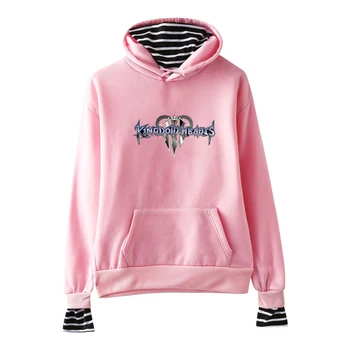 Nové kpop 2019 hoodies Kingdom Hearts falošné Dva Kusy mikiny, Mikiny Ženy mikina Štýl Pulóver s Kapucňou, plus veľkosť
