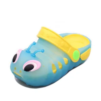 Nové Kreslené Caterpillar detské Sandále, Papuče Lete Jelly Topánky Otvor Pláže Topánky PVC Priedušná Batoľa Sandál