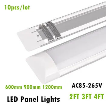 Nové LED Panel Svetlo 2FT 3 FT 4 FT 20W 30W 40W LED Povrchovú montáž Stropné Lampy na Čistenie svetlá T5, T8 Tube Light AC85-265V