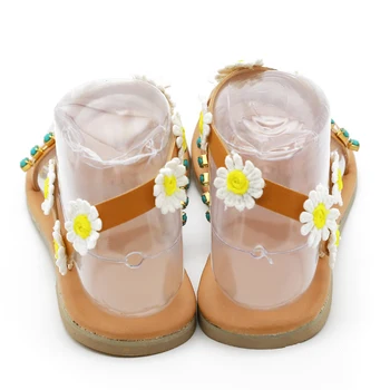 Nové Letné Dámske Topánky Ploché Podpätky Sandále Módne Žena Pohodlné Sladké Kvety Plážové Sandále Plus Veľkosť 42 43 44