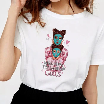Nové Letné Ženy Topy Harajuku T-shirt Kawaii Tees Tlač Mama Chlapec Dizajn Bežné Biele Tričko Dámske Tričká Krátky Rukáv Žena