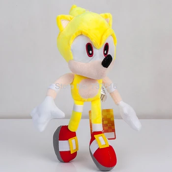 Nové Lietať Žltá Super Sonic Plyšové Mäkké Bábiky Plyšáka Deti Hračky, Deti 13 Palcový Darček