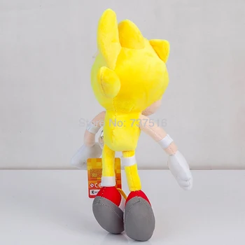 Nové Lietať Žltá Super Sonic Plyšové Mäkké Bábiky Plyšáka Deti Hračky, Deti 13 Palcový Darček