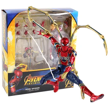 Nové Mafex 081 Avengers Infinity War Železa Spider Akcie Obrázok Model Hračky Bábika Darček