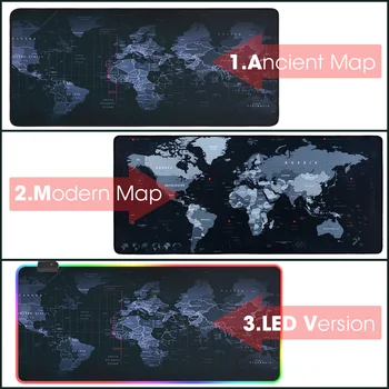 Nové Mapy Sveta Rýchlosť Zamykanie Okraji Veľkého Prírodného Kaučuku, Podložku pod Myš, Nepremokavé Hra Stôl Mousepad Klávesnice Mat pre Warcraft Dota LOL