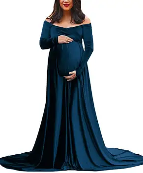 Nové Materskej Šaty Dlhé Tehotenstva Fotografie Maxi Šaty Materskej Šaty Pre Tehotné Ženy Fotenie Rekvizity