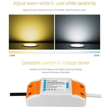 NOVÉ MiBOXER Smart 9W RGB+SCS Led Downlight AC220V Zapustené Stmievateľné Dole Svetlo 2700K~6500K Môže Vzdialenej/Wifi/Telefón/Ovládanie Hlasom