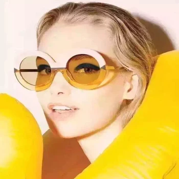 Nové Módne Letné Slnečné Okuliare Povlak Šípku Slnečné Okuliare, Okrúhle Slnečné Okuliare Ženy Značky Dizajnér Vintage Oculos Gafas De Sol 151419