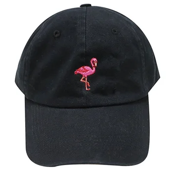 Nové Módne Unisex Snapback Slnko Klobúk Flamingoe Výšivky Bavlna Šiltovky Ženy Muži Farbou Otec Klobúky Casquette Homme