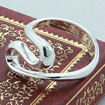 Nové Módne Veľkoobchod 925 Šperky, Strieborné Pozlátené Prstene Pre Ženy, Strany Strieborné Pozlátené Šperky Prst Krúžky