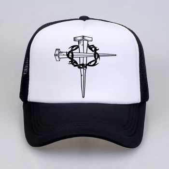 Nové módne Značky Mužov Ježiša Krista na kríži Tlač Baseball čiapky Letné vonkajšie pohyb Človeka Ženy oka Trucker Spp Ha