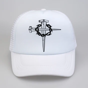 Nové módne Značky Mužov Ježiša Krista na kríži Tlač Baseball čiapky Letné vonkajšie pohyb Človeka Ženy oka Trucker Spp Ha