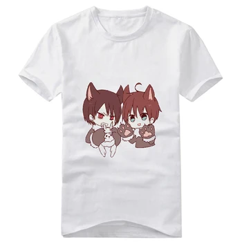 Nové Naka č Hito Genómu Jikkyouchuu Anime T-shirt Cosplay Kostým Akatsuki Iride Muži Ženy Bežné tričko krátky rukáv tlač Tee