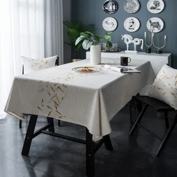 Nové Nordic Bavlna Diamond Geometrické Vyšívané Nepremokavé Obrus Štvorcový stôl chránič Svadobné party tabuľka kryt uterák