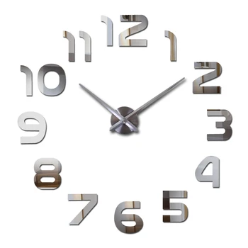 Nové nástenné hodiny pozerať hodiny reloj de porovnanie domáce dekorácie 3d akrylové špeciálne nálepky na stenu Obývacia Izba Ihly