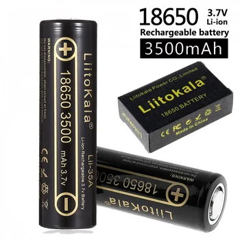 NOVÉ Originálne LiitoKala Li-35A 18650 Li-ion Batéria mAh 3.7 3500 V Nabíjateľná Li-Ion High Drop Batérie pre flashinglight