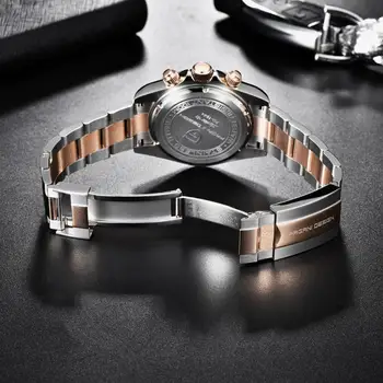 Nové PAGANI DIZAJNU Značky pánske automatické hodinky dátum náramkové hodinky muž business quartz hodinky mužov športové ocele, vodotesné hodinky 2020