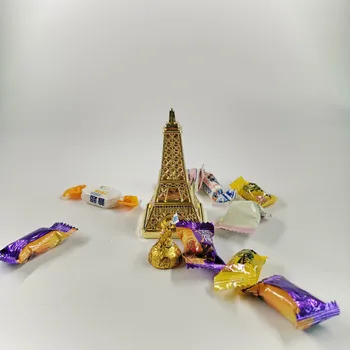 Nové plastové, Eiffelova Veža prospech box nádherné ozdoby krásne skladovanie candy box dieťa sprchovacím kútom a full moon party candy boxy