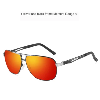 Nové Polarizované slnečné Okuliare pre Mužov Retro Slnečné Okuliare, Anti-Reflective Hliníkový Rám Muž Jazdy Okuliare UV400 BOOROOT