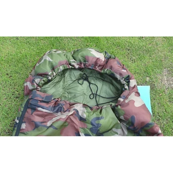 Nové Predaj Vysoko kvalitnej Bavlny Camping spací vak,15~5degree, obálky štýlu, armády alebo Vojenského alebo kamufláž spacie vaky