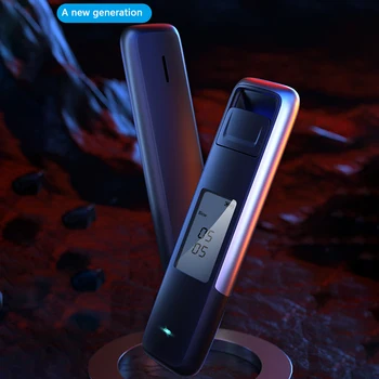 Nové Prenosné Non-Kontakt Alkohol Tester s Digitálny Displej USB Nabíjateľné dych Tester Polícia Triede, Vysoká Presnosť