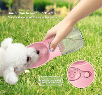 Nové! Prenosné Psa Fľaša Na Vodu Pre Malé Veľké Psy Cestovné Šteňa Mačka Pitnej Misy Vonkajšie Pet Vody Zásobník Vody Feeder