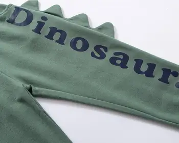 Nové Produkty Detí Jeseň Detské Tepláky Chlapci All-zápas Bežné Nohavice Cartoon Dinosaura Nohavice Módne Oblečenie 2T-7T