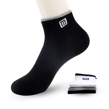 Nové pánske Ponožky Bavlna Bežné Priedušná Business Krátke Ponožky Módne Muž Loď Ponožky Čierne Biele 3Pair/veľa Vysoká Kvalita