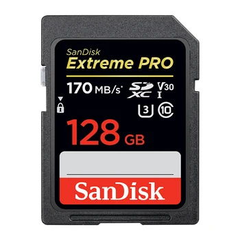 NOVÉ SanDisk SD Extreme Pro 170MB/S SDHC/SDXC Pamäťová Karta 32 GB, 64 GB 128 gb kapacitou 256 GB C10 U3 V30 UHS-I 4K UHD Fotoaparát Karty