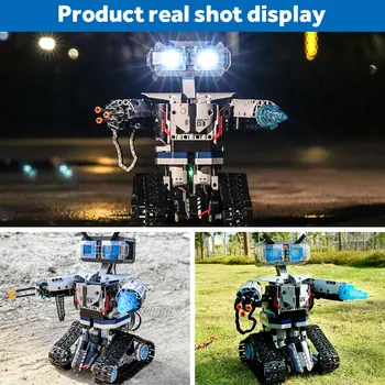 NOVÉ SEMBO Technické RC Robot Stavebné Bloky Tvorca Mesta, Diaľkové Ovládanie Inteligentný Robot Auto Zbraň Tehla Hračky Pre Deti,