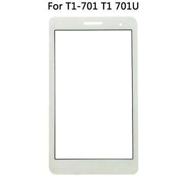 Nové T1-701 LCD Prednom Displeji Vonkajšieho Skla Objektívu Panel Pre Huawei Honor Hrať Mediapad T1-701 T1 701U T1-701U Dotykový Snímač Panel