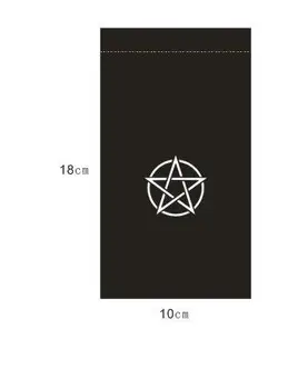 Nové Tarot značka, špeciálna taška Päť-špicaté hviezdy, čierne hrubé hrnú značky taška Karty skladovanie taška