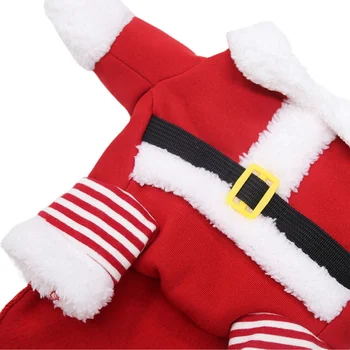 Nové Teplé Mikiny S Kapucňou, Mačky Vianočné Oblečenie Pre Malých A Veľkých Psov Vianočné Stojí Santa Transformuje Do Chovateľské Potreby
